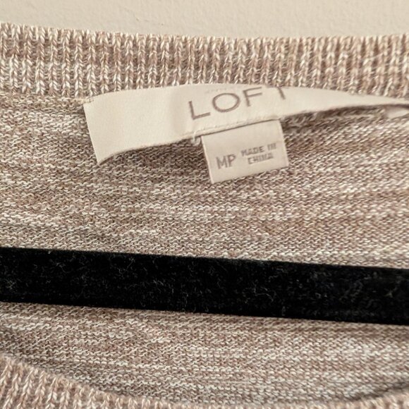 Loft brown taupe Marled sweater - Picture 2 of 3